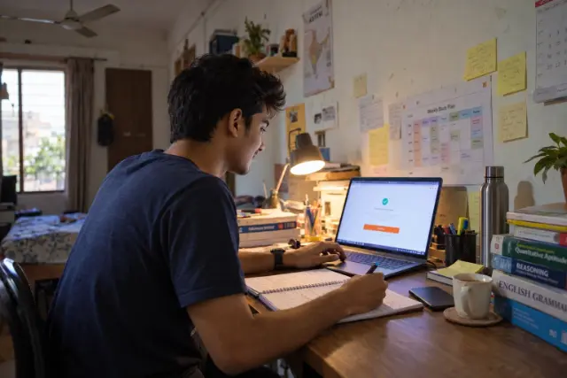 Student booking a one-to-one guidance session on a laptop